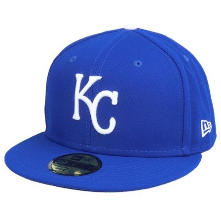 New Era - MLB Blå fitted Keps - Kansas City Royals Authentic On-Field 59Fifty Blue Fitted @ Hatstore