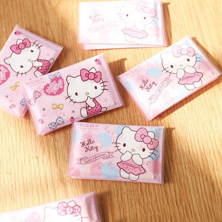 HelloKitty vevshåndklær Kawaii Sanrio tegneserietrykte håndklær P