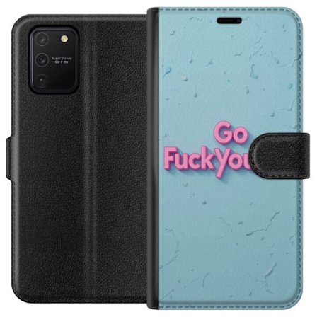 Kompatibelt Plånboksfodral till Samsung Galaxy S10 Lite Provokativ rosa text