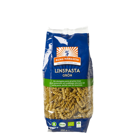 Kung Markatta Grønn Linsepasta 250 g