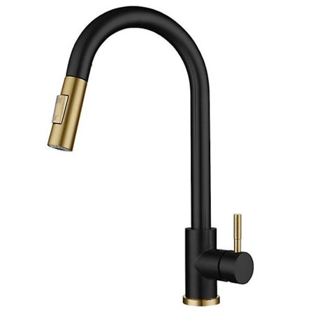 Köksblandare med beröringssensor, kran med avtagbar guldsensor, 360 rostfritt stål roterande kran avkänning blandningskran, beröringsfri 