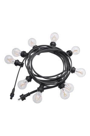 PR Home - BRIGHT START utendørs lyskjede - Svart - Lysslynger - Fra Homeroom