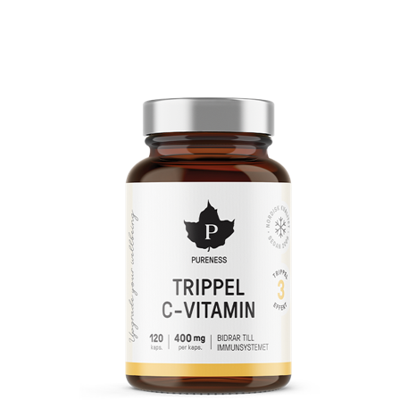 Pureness Trippel C-vitamin 120 kapsler - Bodyman.dk