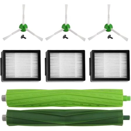 Tillbehörssats Kompatibel med i3/i3+/i4/i7/i7+/E5/E6/E7-serien Filter och Borstar för Dammsugare