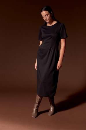 Cellbes of Sweden - Stretchy Premium Jersey-kjole i svart for damer i størrelse 38/40