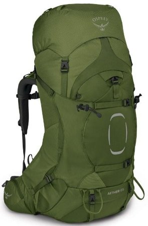 Osprey Aether 65L Garlic Mustard Green