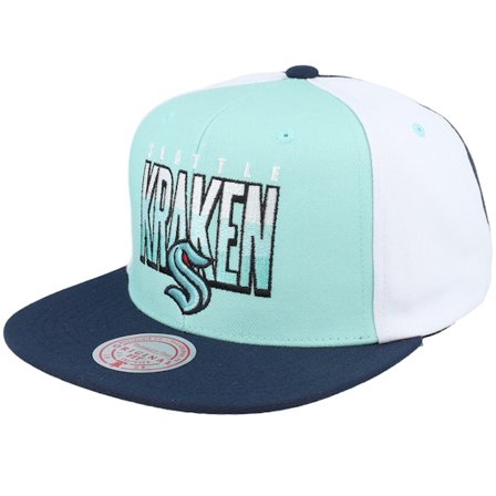 Mitchell & Ness - Azul snapback Gorra - Seattle Kraken Billboard 2 Blue/Teal Snapback @ Hatstore
