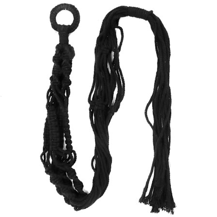 Bomullstvinnad repväxt hängande planter dekorativ blomkrukahållare heminredning