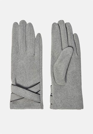 Soyaconcept - Blød, elegant handske i gråmeleret til damer i størrelse - Cellbes