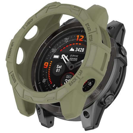 TPU Klokkebeskyttelse for Garmin epix Pro 51mm/(Gen 2) 51mm /Fenix 7X Pro / 7X, Anti-ripe Hul Deksel