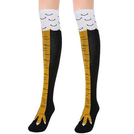 Kyllinglår Sokker 1 Par 61 cm Sprø Nyhet Thanksgiving Kalkun Dyreføtter Klo Knehøye Kylling Dame Strømper Voksen Humor Fest Morsomme Gaver