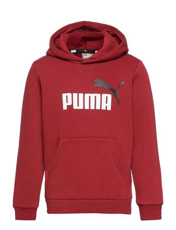 Ess+ 2 Col Big Logo Hoodie Fl B Red PUMA