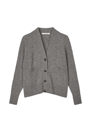 Sibin Linnebjerg Vilma Cardigan Stickat Dam Grå XS