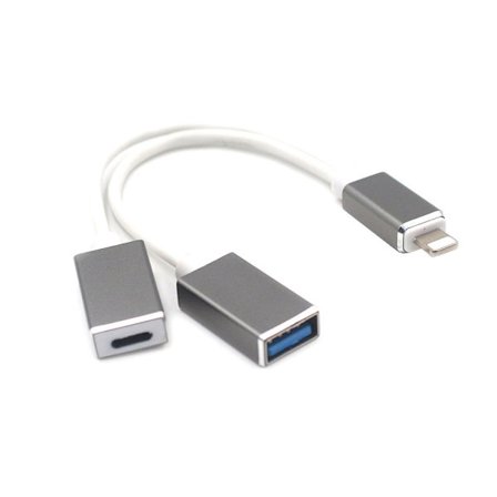 USB OTG Ladekabel kompatibel iPhone iPad iOS 15 Piano Mikrofon A