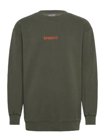 Micro Logo Graphic Loose Crew Superdry Green