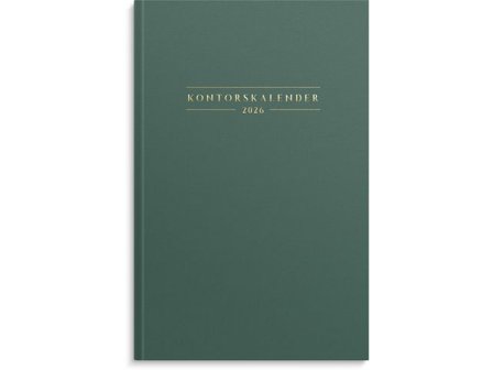 Burde Kontorskalender 2026 grön - Lyreco - Almanackor och kalendrar - Veckokalendrar - Kontorskalendrar