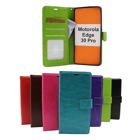 Crazy Horse Wallet Motorola Edge 30 Pro Svart
