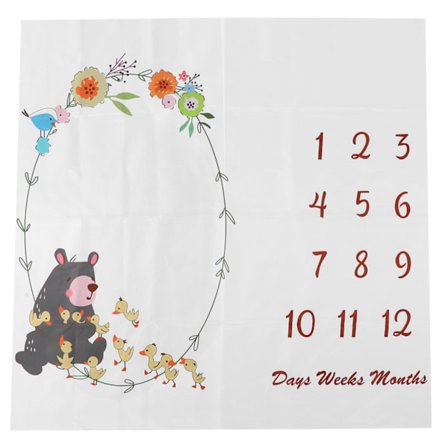 Kuukausittain virstanpylväs peitto tallentaa kasvua vastasyntyneen valokuvaustausta leikkimatto