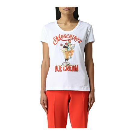 Moschino T-Shirts Hvid, Dame