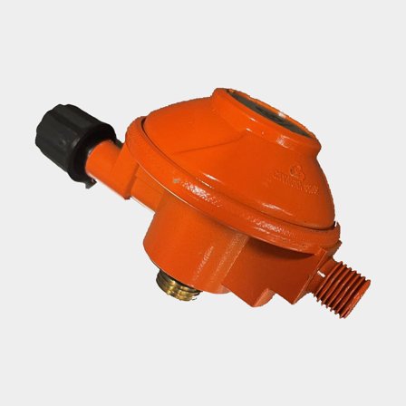 Pressure reducing valve, for 30 mbar, fits 2012 LPG cylinder with threaded connection