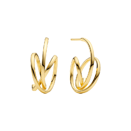 Sif Jakobs Jewellery Örhängen Spirale Pianura Dam Guld SMALL