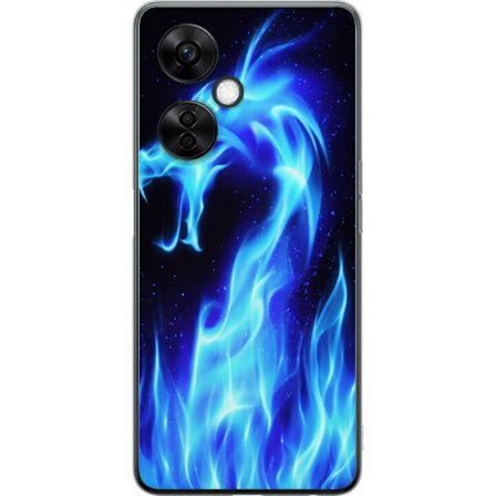 Kompatibelt Mobildeksel til OnePlus Nord CE3 Eldløve av blå energi og mørke