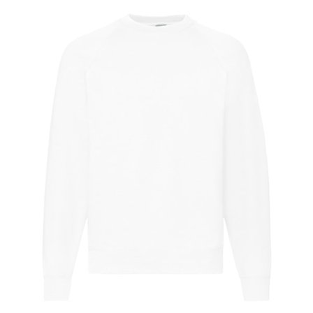 Fruit Of The Loom Raglanärm Belcoro Sweatshirt L Vit