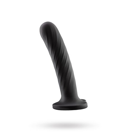 Temptasia Twist Black Dildo - Large - Blush