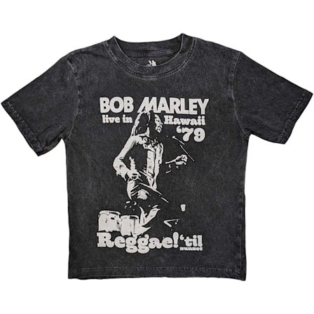 Bob Marley Barn/Barn Hawaii Snow Washed T-Shirt 9-10 år