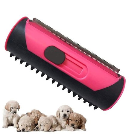 3-i-1 undercoat børste hunder, undercoat og depilering børste børste, kjæledyrhår remover rulle hundebørste kattebørste multifunksjonell kam med 
