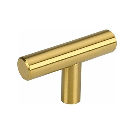 15 st T-skåpknopp Guld Stånghandtag Knopp Guld Byråknopp Lådknopp Guld Knopp Skåpknopp Rostfritt Stål
