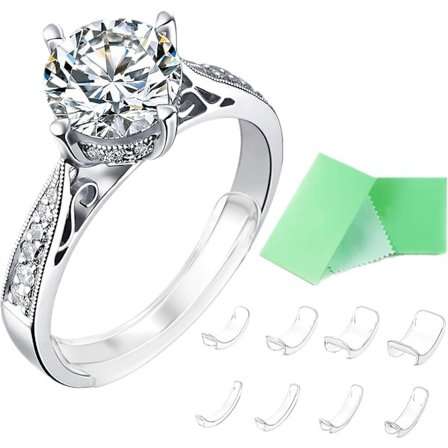 Osynlig Ringstorleksjusterare för Lösa Ringar Ringjusterare Passar Alla Ringar, Olika Storlekar på Ringstorleksjusterare