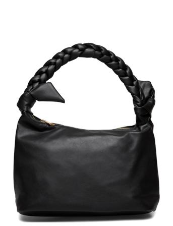 Olivia Braided Handle Bag Bags Hand Bags Svart Noella*Betinget Tilbud