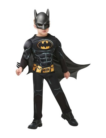 Batman Deluxe Costume Toys Costumes & Accessories Character Costumes Black Batman