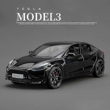 1:24 Tesla Model S Model 3 Tesla Model Y Legering Støbt Legetøjsbil Model Lyd Og Lys Børnelegetøj Samlerobjekter Fødselsdagsgave Boris