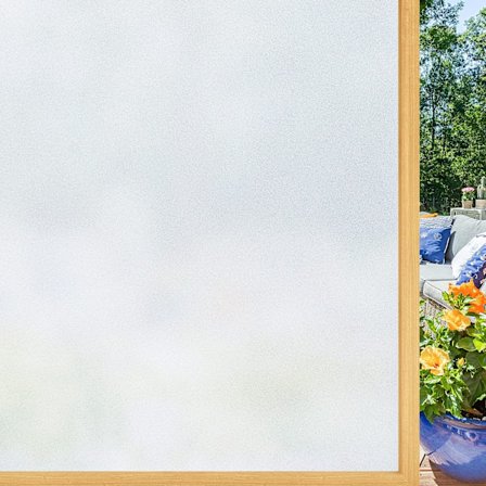 Frosted Window Film Privacy: Opaque Window Film for Glass Windows Self-Adhesive Sun Blocker Anti UV Window Frosting Film Static C