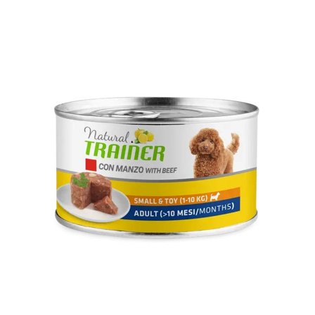 Natural Trainer Cibo Umido Manzo/Riso Per Cani Adulti Taglia