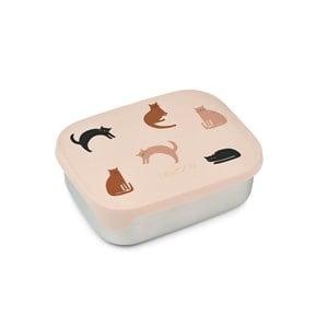 Liewood Miauw/Apple Blossom Mix Arthur Lunch Box One Size - Lunch boxes and containers - One size - Cream - Junge