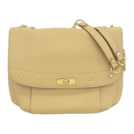 MCM Pre-owned, Shoulder Bags Beige, Dames, Maat:ONE Size