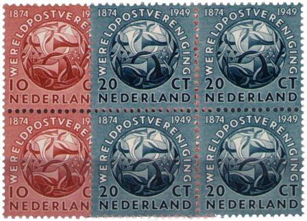 Holland 1949 - NVPH 542-543 - 4-Miniark - Postfrisk