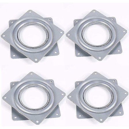 4 stk. Drejeskive Leje 3" Drejeskive 360 Grader Kvadratisk Drejeskive Kugleleje Til Displayhylde Og Møbler Køkken Tv Stativ Bord Spisebord