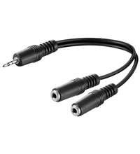 Goobay Adapter 3,5mm -> 2x3,5mm 0,2m | Stereo