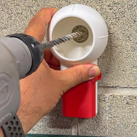 Dammuppsamlare för borr för dammsugare, borra hål utan damm, gummi adsorberas på alla väggar