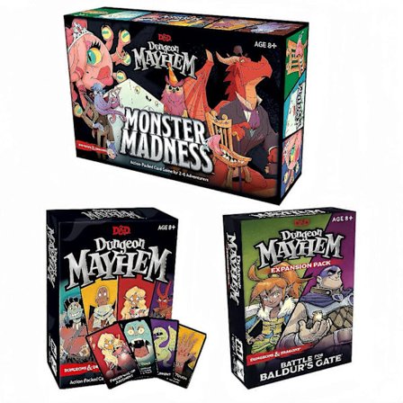 D&D Dungeon Mayhem kortspel | 8+ 2-6 spelare, roliga strider, familjesammankomster, väninteraktion (LGL)
