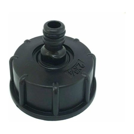 S60X6 Muovinen IBC-säiliösovitin - Karkean kierteentulppa 3/4"-hanalle - Hanasovitin IBC-tynnyriventtiilille