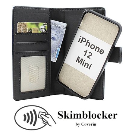 Skimblocker iPhone 12 Mini Magnet Plånboksfodral