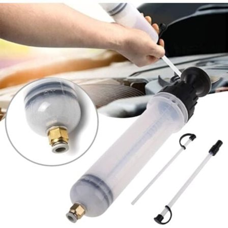 TS-Oljesug Spruta, 200ML Manuell Oljesugpump, med Kemisk Beständighet och Oljebeständighet, för Motorer, Essie-olja