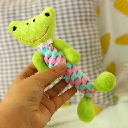 Ny 1 stk Kjæledyr Hund Tygg leker Kattunge Slipende Rengjøring Tenner Valp Katt Tau Knute Ball Leke Dyr Leketilbehør Kjæledyrprodukter