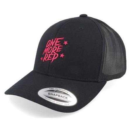 Berzerk - Svart trucker Keps - Pink One More Rep Fitness Black Trucker @ Hatstore