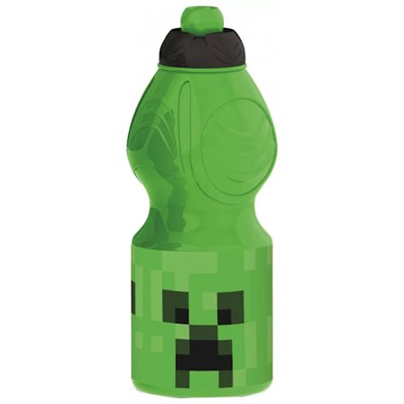 Minecraft Lasten Juomapullo/Urheilujuomapullo 400ml Vihreä